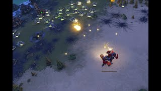 My AI Partner Swarms the Enemy in Planetary Annihilation.
