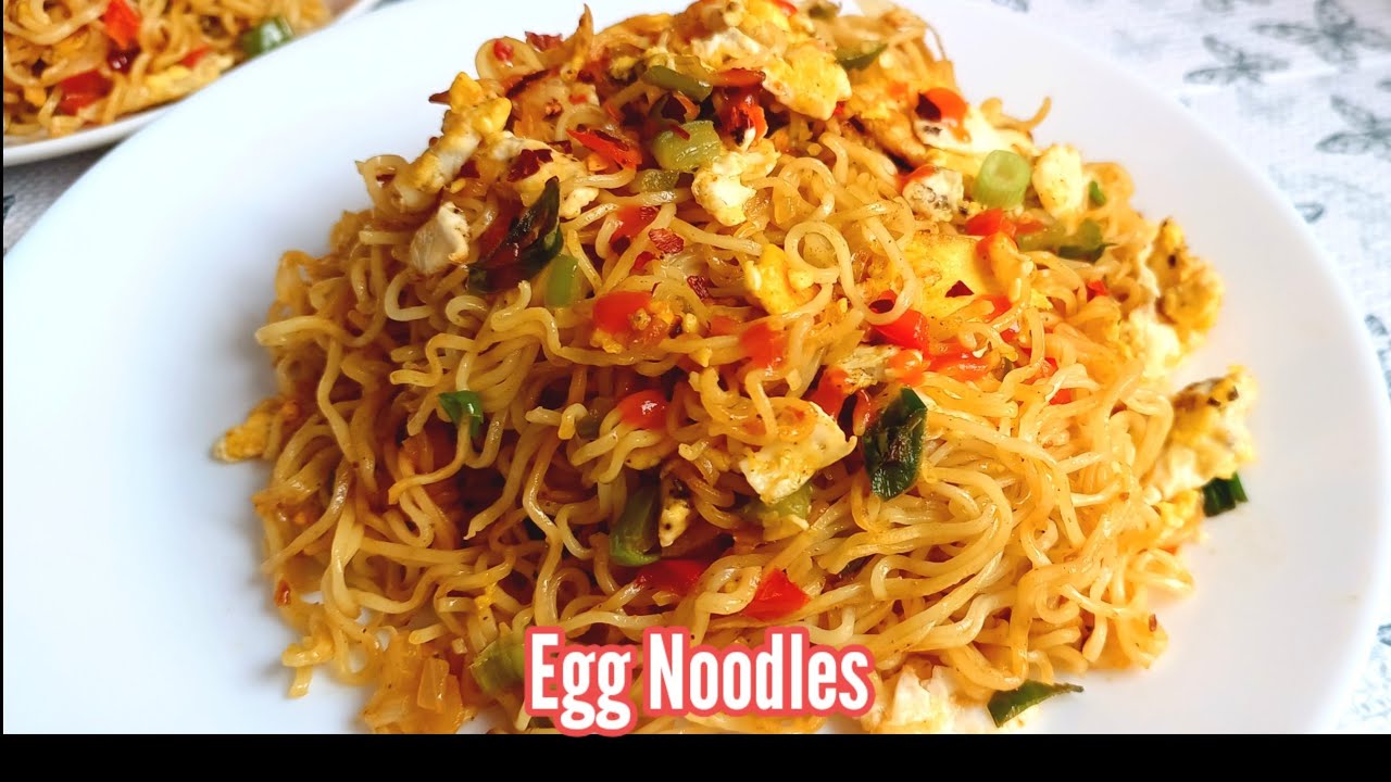 Chilli Garlic Egg Noodles🍜Spicy Egg Noodles Recipe YouTube