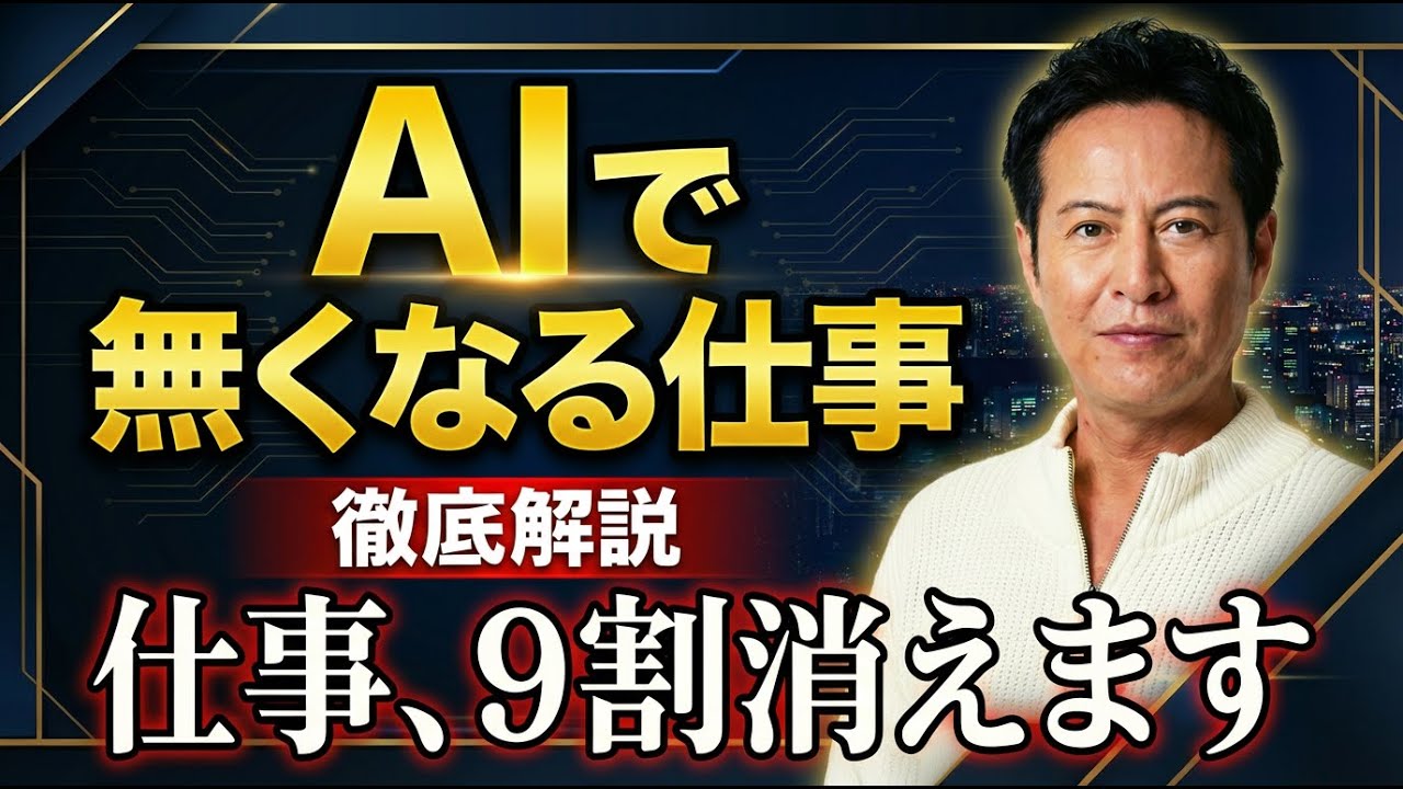 「AIで無くなる仕事と、仕事を失わないために修得すべきスキル」 - YouTube