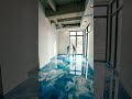 Increíble Transformación de Sala con Piso Epóxico 3D Efecto Cielo con Nubes | Acabado de Lujo Ultra