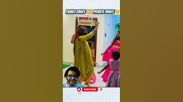 Family Dance Vs Private Dance 🫣🫡 #kavyafans #fyp