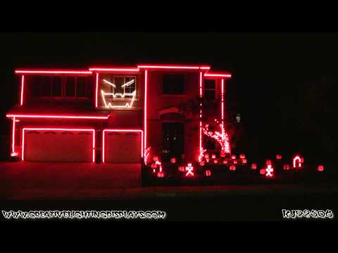 Halloween Light Show 2012 - Gangnam Style