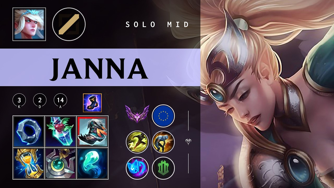 Janna Mid vs Zed - EUW Master Patch 26.04