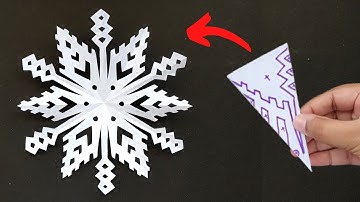 Paper snowflake tutorial ? - Look here! Snowflakes in 4 minutes | Tiny