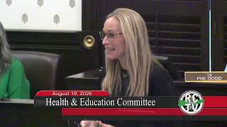 Health Education Committee - August 18 2026