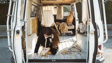 Fixing Rust and Closing Holes on our 1989 Van | DIY Van Build