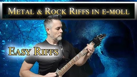 3 einfache Metal Riffs Power Chords mit Tabs Erklärung - 90 BPM und 180 BPM