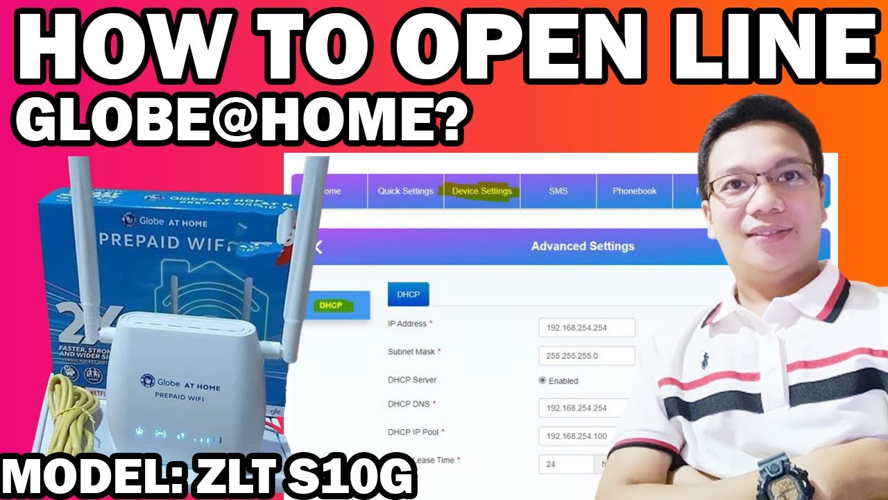 HOW TO OPEN LINE GLOBE AT HOME PREPAID WIFI? TAGALOG YouTube