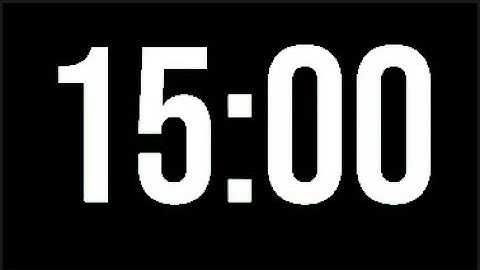 15 Minute Timer - 900 Seconds Countdown