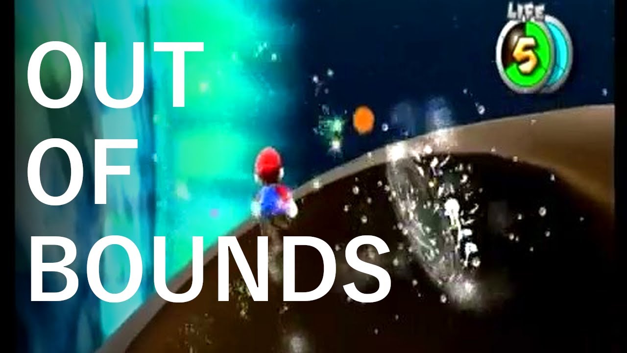 Super Mario Galaxy - Out of Bounds on Freezeflame Planet Glitch