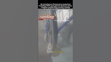 Plasma spray ceramic coating yttrium zirconium oxide on graphite plate #plasmaspray #plasmacoating