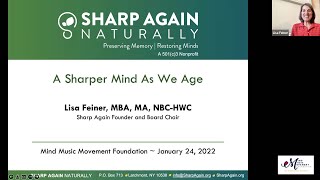 M3F Webinar Series: A Sharper Mind As We Age with Lisa Feiner