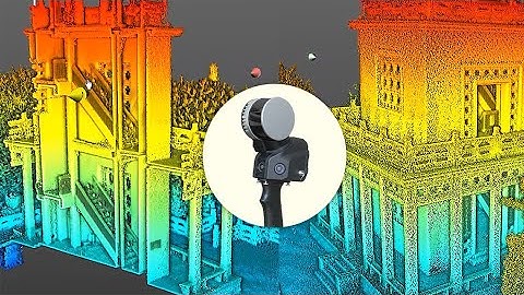 Outdoor Wide-area Point Cloud Animation by SLAM100 Handheld LiDAR |  Real-Time 3D SLAM LiDAR
