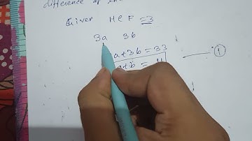 THE SUM OF TWO NUMBERS IS 33. IF THEIR LCM AND ARE 72 AND 3 RESPECTIVELY, THEN THE DIFFERENCE=?