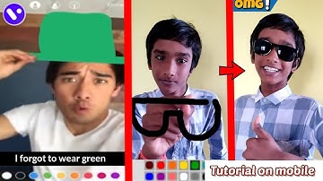 TUTORIAL Zach king turn sketch into spects |Zach king tutorial on mobile |Zach king behind the scene