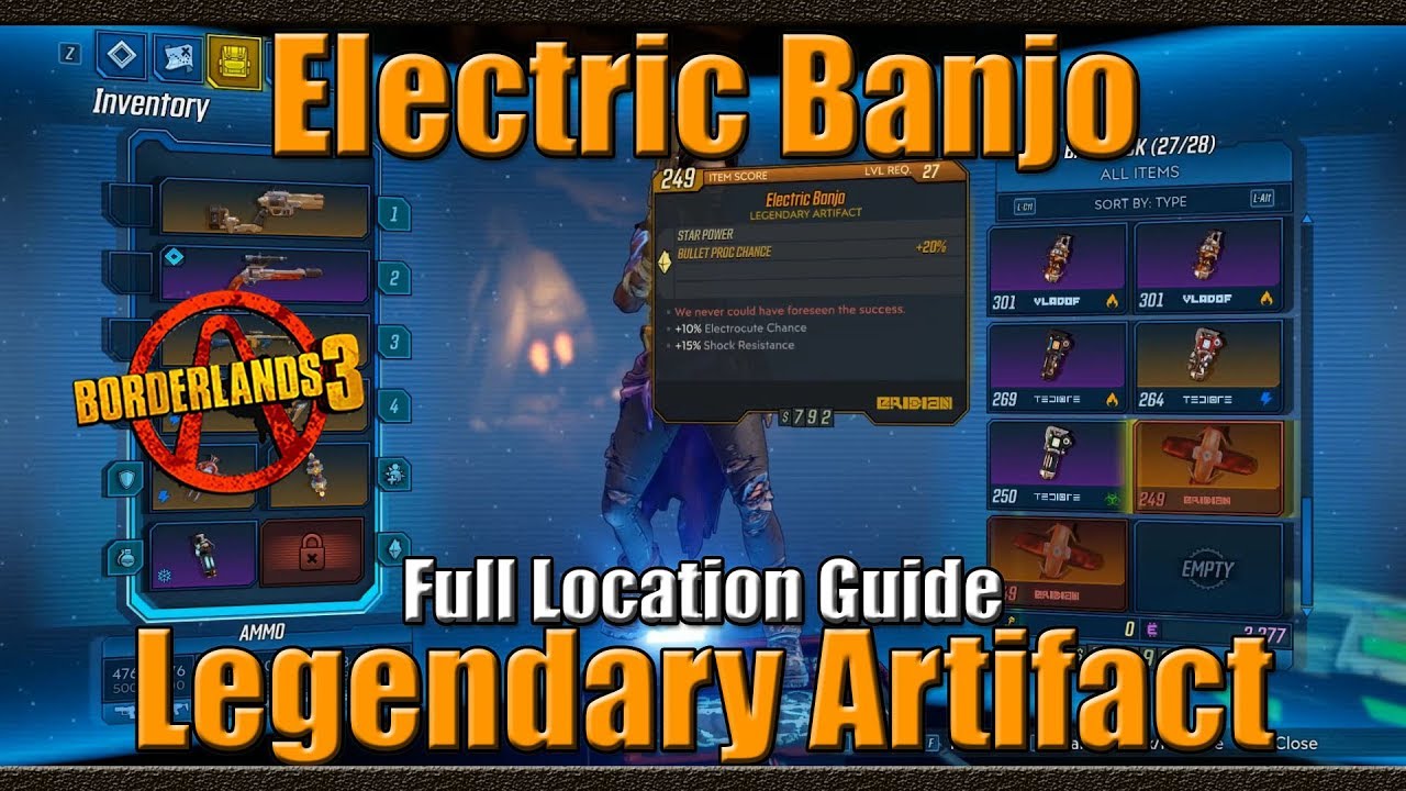 Borderlands 3 The Electric Banjo Legendary Artifact Location