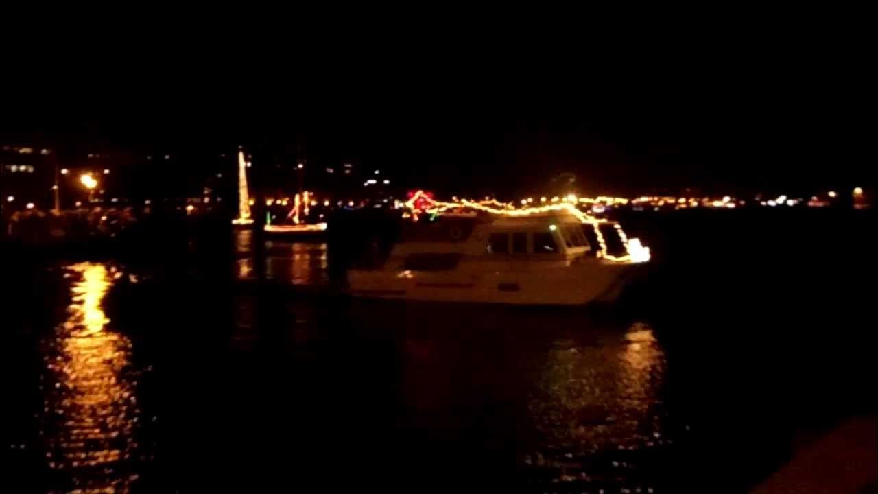 Fells Point Christmas Boats parade of lights. YouTube