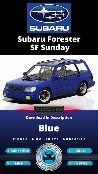 Subaru Forester Wagon SF Sunday - Assetto Corsa Mods FREE - Car Mod Download #assettocorsa #shorts