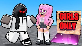 I Went Undercover In A Girls Only Tournament Roblox Blade Ball