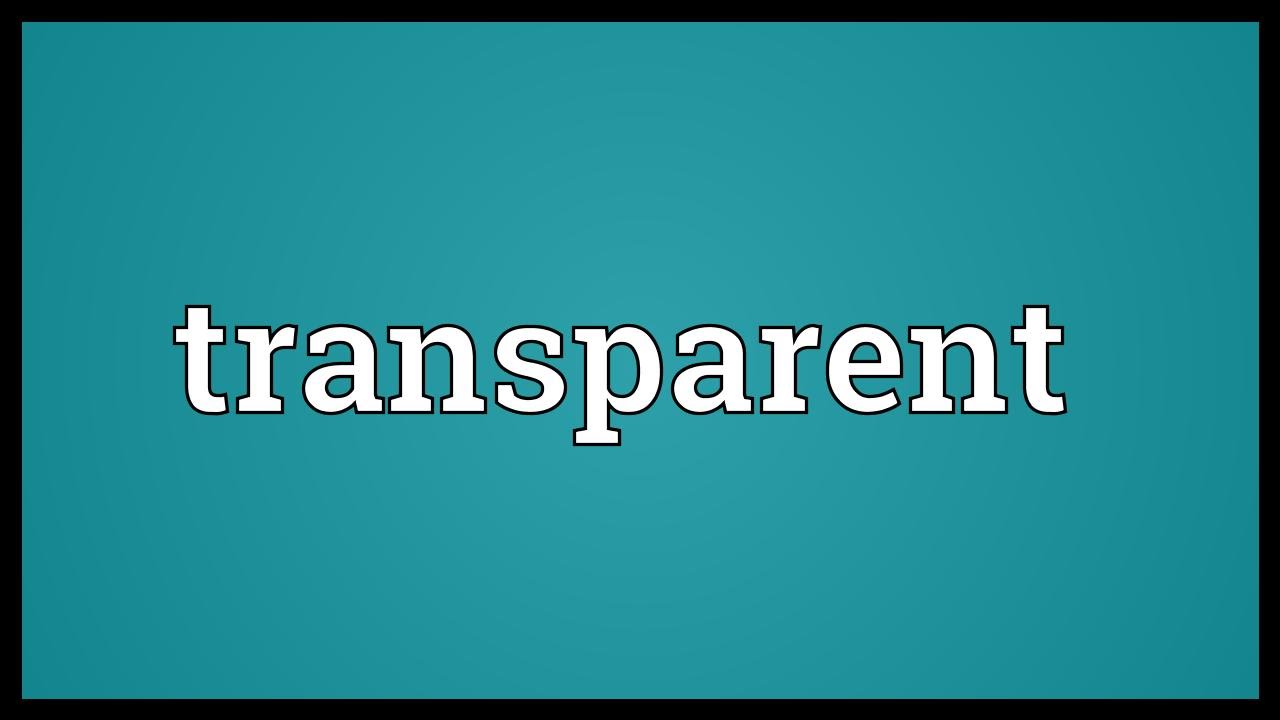 Transparent Meaning 