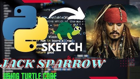 Johnny Depp Sketch Using Python Code | Python Programming Hub