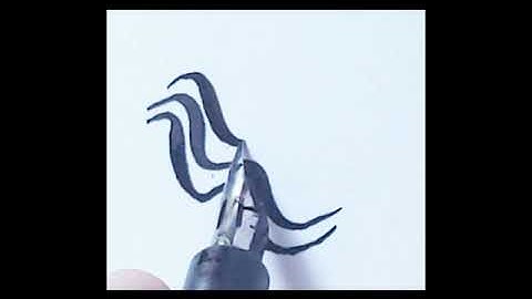 Flex demonstration of our Manga G Zebra Fountain Pen