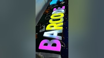 This dazzling luminous character changes colour very smoothly.#design #signagedesign #ledsign