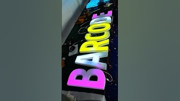 This dazzling luminous character changes colour very smoothly.#design #signagedesign #ledsign