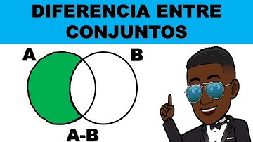 Diferencia o resta de conjuntos PASO A PASO para niños de primaria