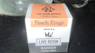 West Coast Cure Peach Rings Live Resin Badder Honest Wax Review