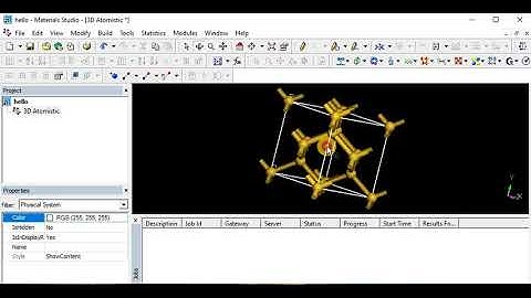 How to Make Crystal Structures for Simulation in Materials Studio | Build crystal | Material Studio