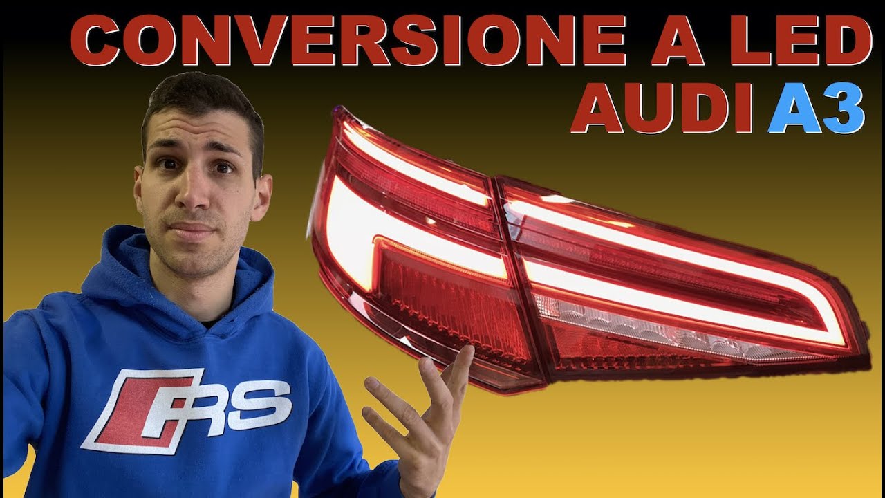 Retrofit Da Stop Alogeni A Stop Led A3 8vf Restyling Youtube