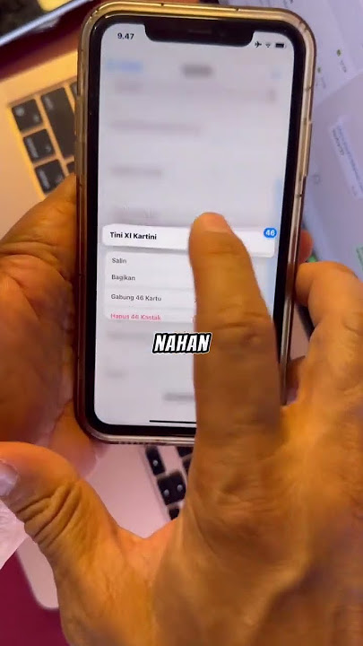 Cara menghapus seluruh kontak di iphone #shorts #iphone