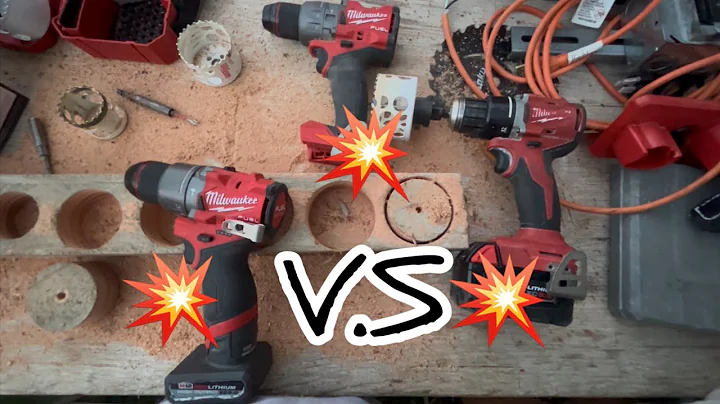 Milwaukee M18 vs Milwaukee M12 Fuel Hammer Drill Review 🔨🪛 #bluecollar #milwaukee #electrical 