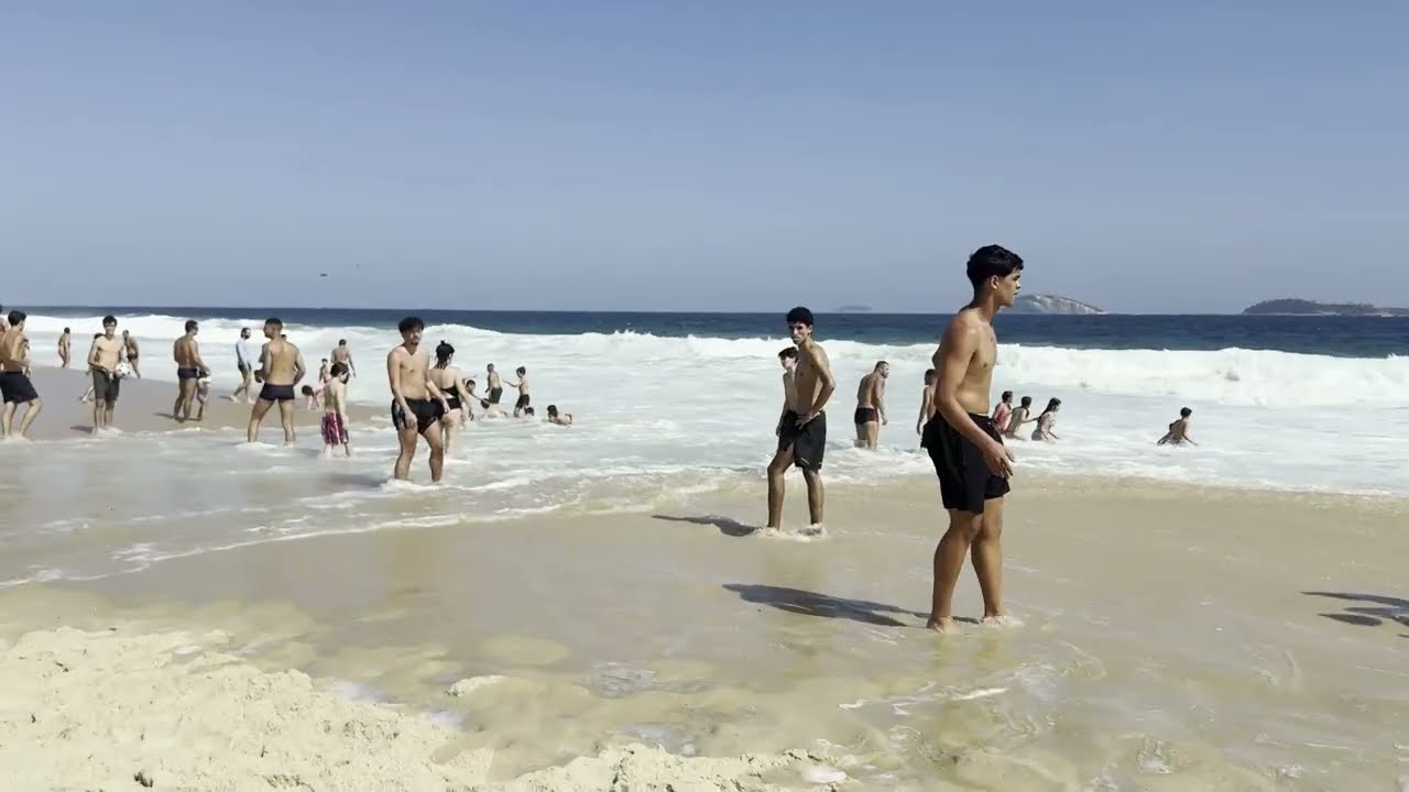 WOW 🌊 Peaceful Rio Shoreline Walk At Sunset 😌