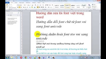 sửa lỗi font, công cụ chuyển mã bằng UniKey