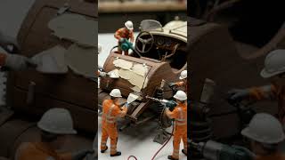 Cream Bugatti Barn Find - Rusted to Perfect in 10 Sec! Full BoattailRebuild! #garagebuilt