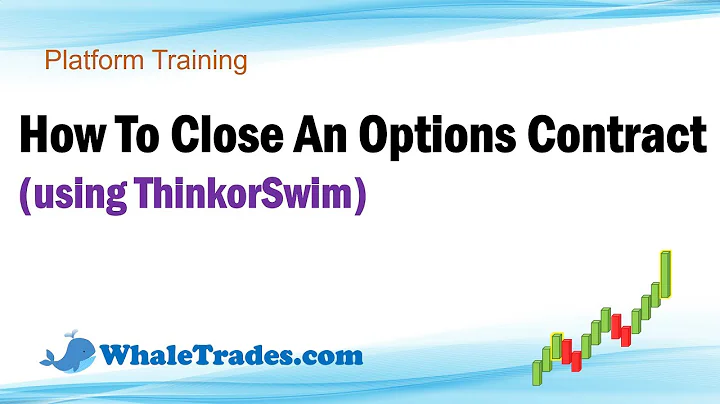 Platform Training 004 - How To Close An Options Contract (thinkorswim)