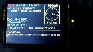 Arduino MEGA METAR reader and display