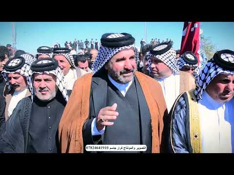 جانب من ترحيب عشيرة آل فتله بشيخ نبيل صكبان الفتلاوي لحضوره الى فاتحه المرحوم دخان أبو أحمد الفتلاوي