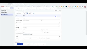 [ECOUNT Basic] Accounting - Slip Entry - Purchase Invoice I & Payment Journal