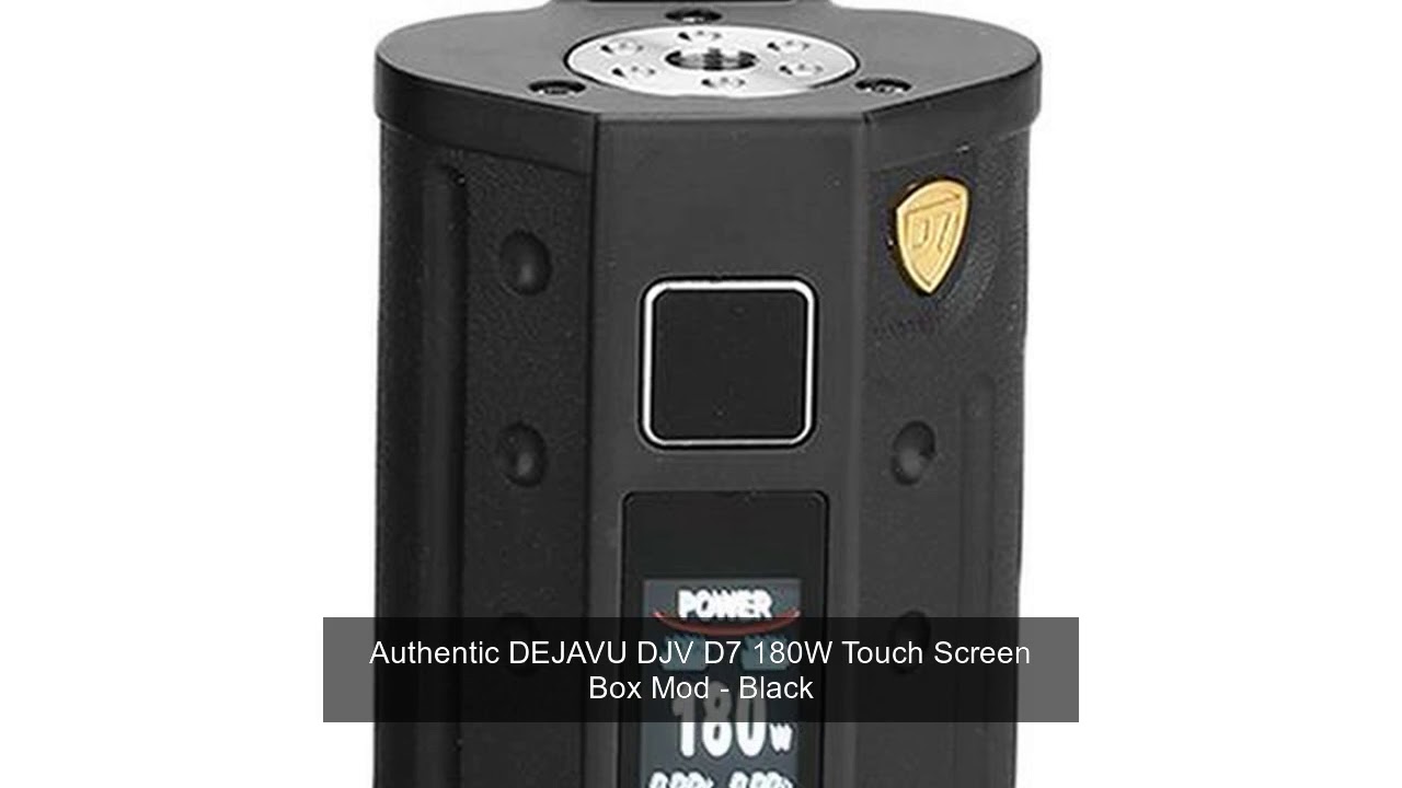 Authentic DEJAVU DJV D7 180W Touch Screen Box Mod - Black