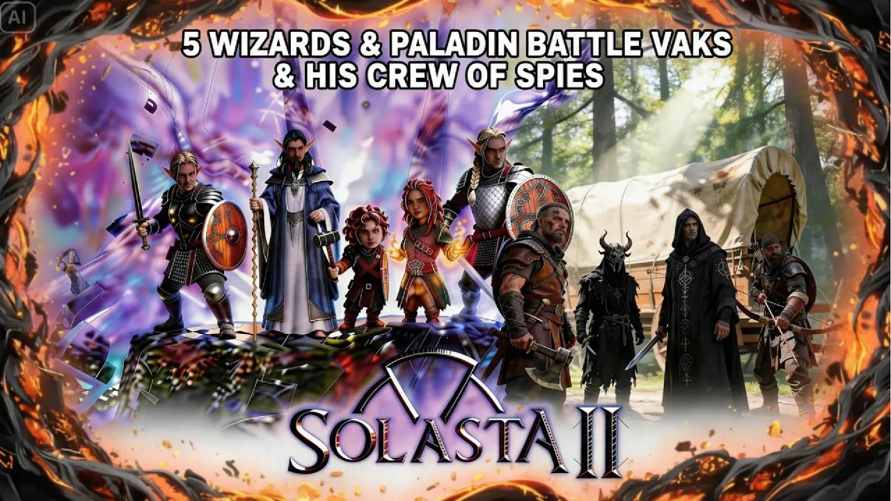 Solasta Combat Solasta 2 Combat 5 Wizards Battle Vaks & His Crew of Spies, Warriors ...