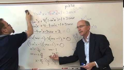 Precalculus Solving Trig Equations 2