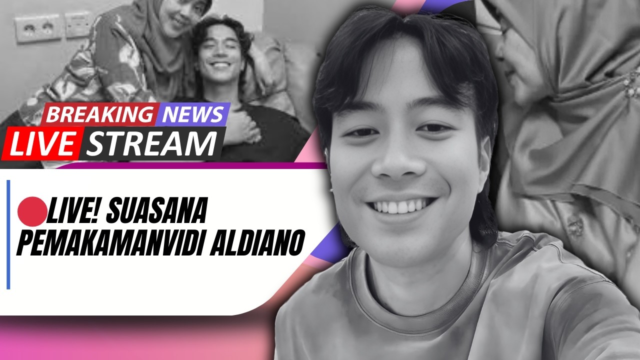 🔴LIVE! HUJAN DAN TANGIS AIR MATA IRINGI PEMAKAMAN VIDI ALDIANO