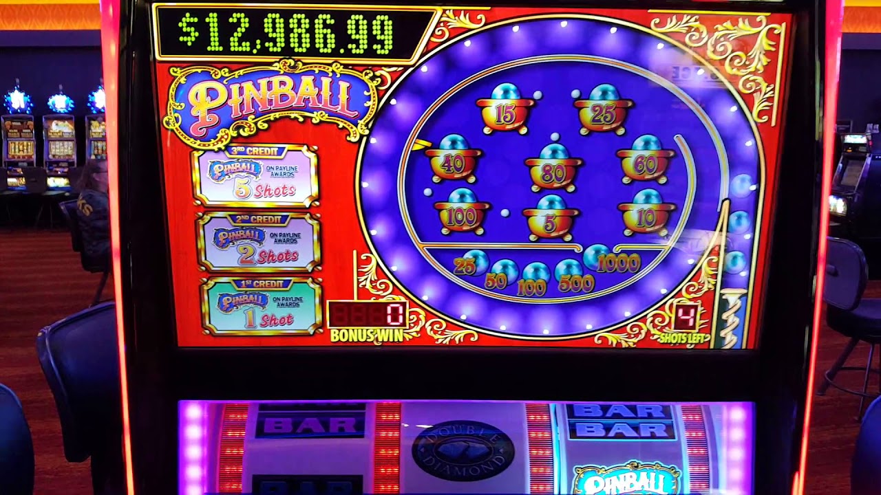 ** High Limit ** Pinball slot machine 15 a pull max bet BONUS!!! 5