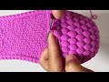  super easy crochet slippers   rg terlik  myhobbyhome  subtitles