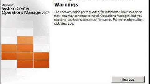 OpsMgr Install   OpsDB