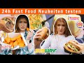 1 Tag FAST FOOD NEUHEITEN essen😍🔥 (McDonalds, Burger King, Subway, Donuts... )