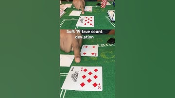 Soft 19 true count blackjack deviation in casino #blackjack